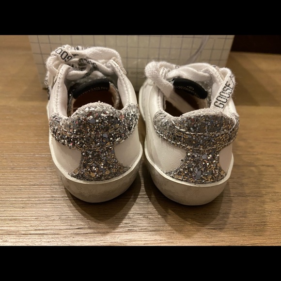 Toddler size 20 golden goose glitter sneakers - Picture 3 of 4